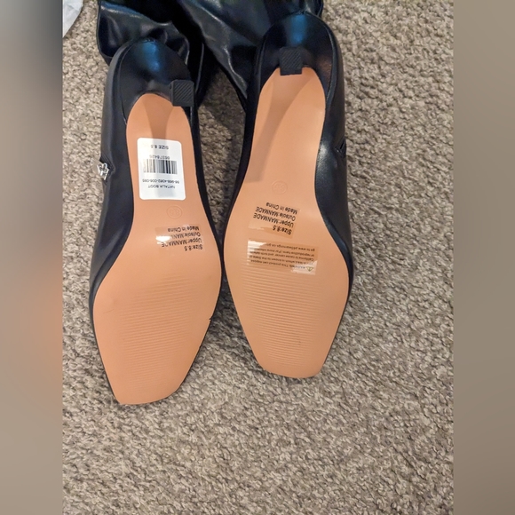 New York & company, black thigh high boot NWT. Size 8, includes dust bag, no box - Picture 2 of 6